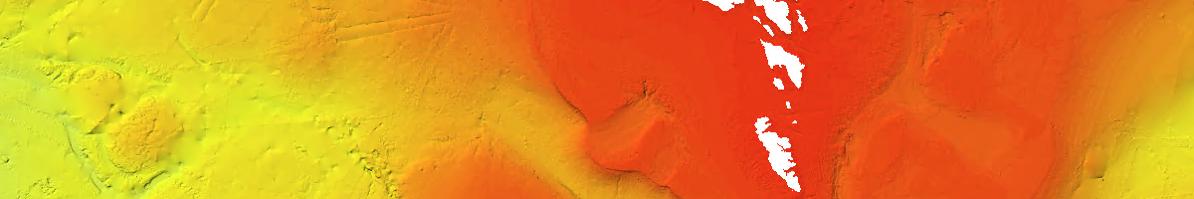 Dýpdarmodell við 50 m net av dýpdardátum