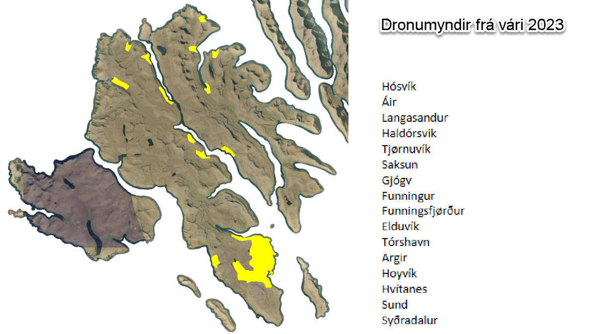 Dronumyndir Vár 2023